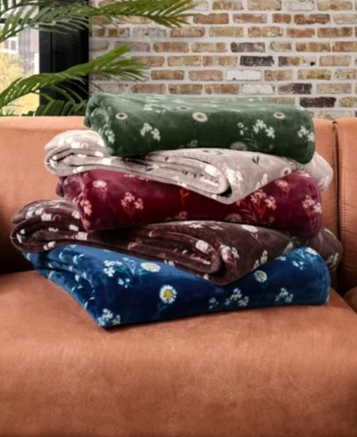 Плюшевый плед Lucky Brand Daisy Floral