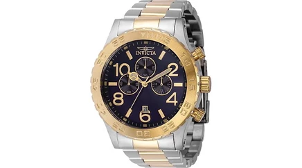 Мужские часы Invicta 40603 Specialty с кварцевым хронографом и синим циферблатом gold