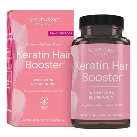 БАД Reserveage Keratin Booster для волос и ногтей, 120 капс.