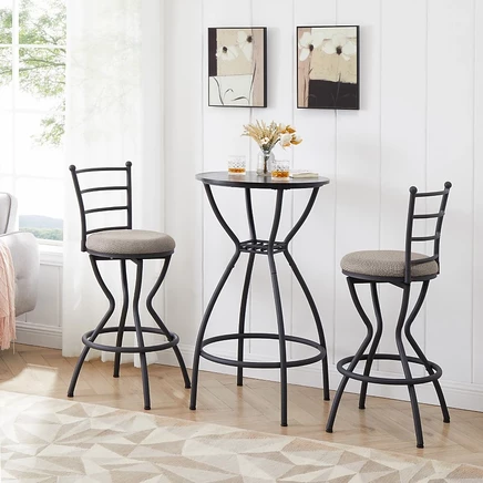 Барный стол и стулья Streamdale Furniture, черные