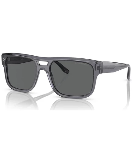 Мужские солнцезащитные очки Emporio Armani EA4197 с ацетатной оправой, серые