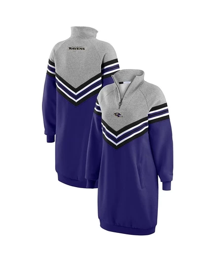 Женское платье WEAR by Erin Andrews Baltimore Ravens, фиолетово-серое