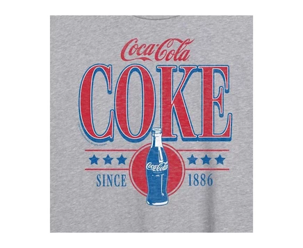 Гибридная одежда Модная футболка оверсайз с рисунком Coca Cola Graphic для юниоров heather grey