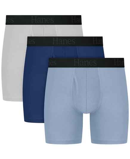Мужские трусы-боксеры Hanes Ultimate Comfort Flex Fit, 3 упаковки, мульти