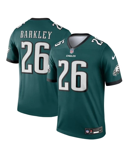 Мужская футболка Nike Saquon Barkley Eagles, зеленая