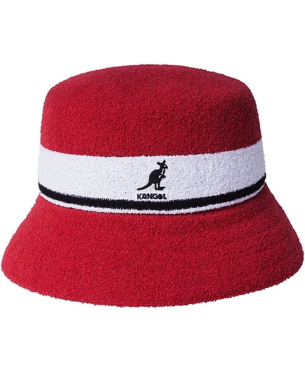 Мужская панама kangol bermuda stripe, красная