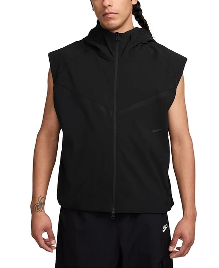 Мужской тканый жилет Windrunner Tech Dri-FIT, черный