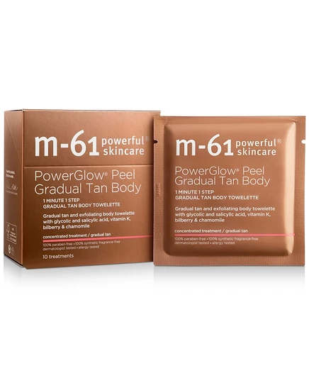 Салфетки для автозагара m-61 PowerGlow, 10 шт.