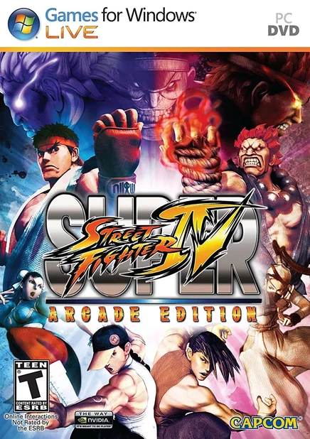 Видеоигра Capcom Super Street Fighter IV Arcade Edition для PC, многоцветная