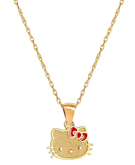 Подвеска Macy's Hello Kitty 18″ из 10k золота, золотая