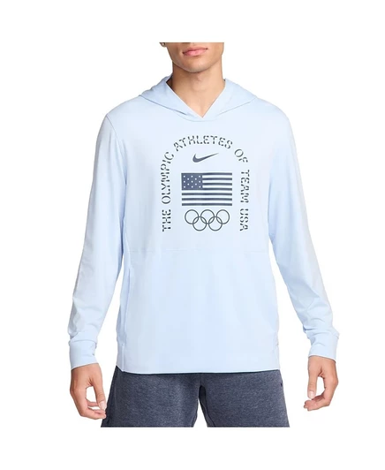 Мужская худи-футболка Nike Team USA Restore, голубая