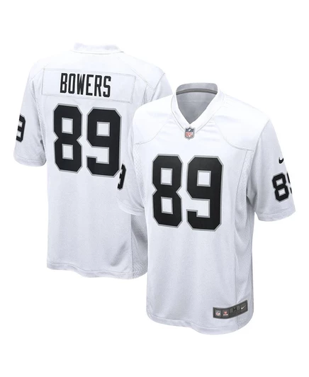 Мужская белая игровая футболка Brock Bowers Las Vegas Raiders от Brock Bowers white