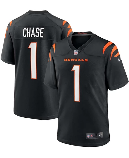 Мужская джерси Nike Ja'Marr Chase Bengals 2021, черная