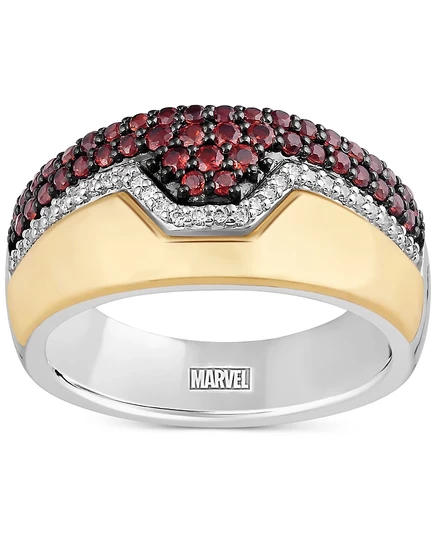 Мужское кольцо Wonder Fine Ironman с гранатом, разноцветное