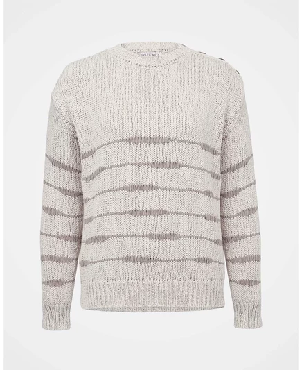 Celtic & Co. Женский бретонский свитер с заниженной талией oatmeal taupe