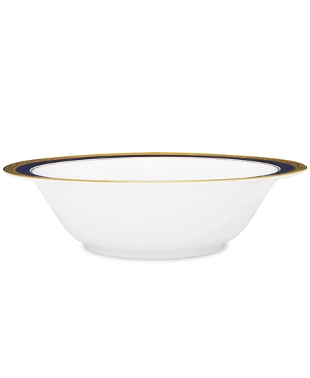 Круглая миска для овощей Noritake Odessa Cobalt Gold, 9,50 дюйма, 32 унции.