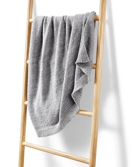 Плед Hotel Collection Luxe Knit 127×178 см, серый