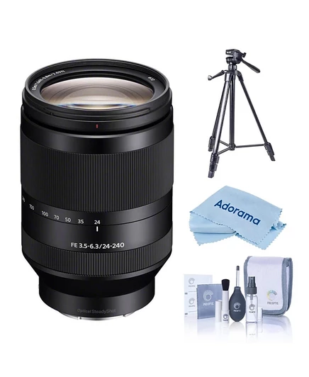 Объектив Sony FE 24–240 мм f/3,5–6,3 OSS в наборе, черный