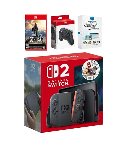 Игровая консоль Nintendo Switch 2 комплект Mario Kart World и Pro Controller, серая