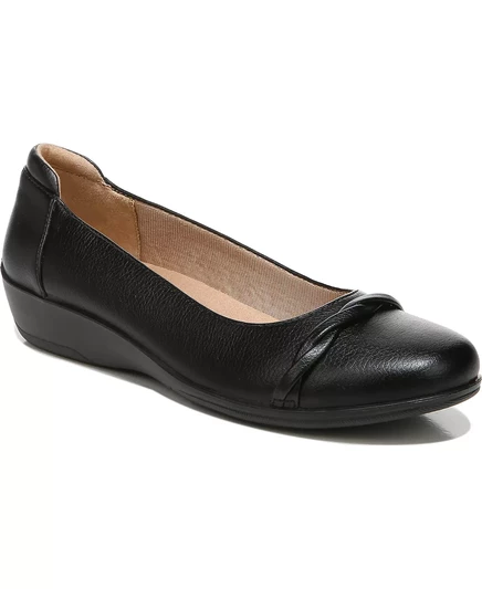 Женские балетки black faux leather