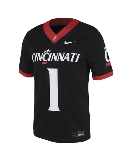 Мужская игровая футболка Nike Cincinnati Bearcats с номером 1, черная
