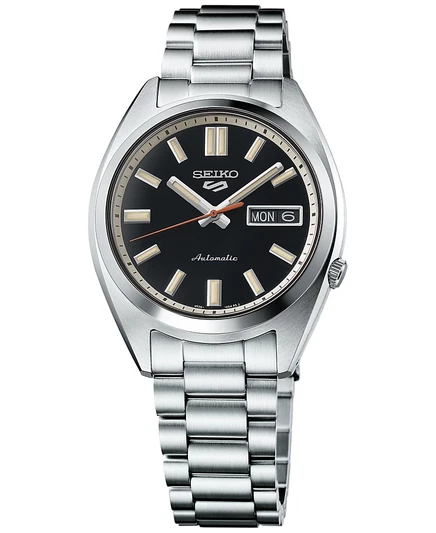 Мужские часы Seiko 5 Sports автомат 37 мм, черные