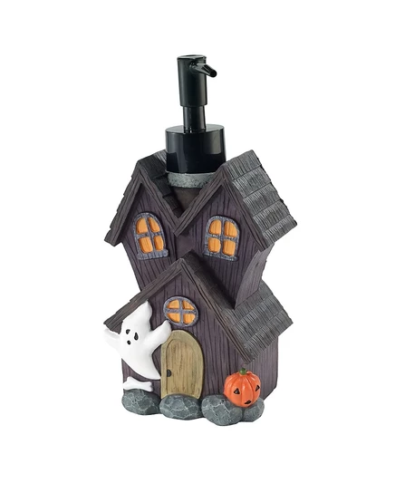 Дозатор для мыла Avanti Spooky House из смолы, черный