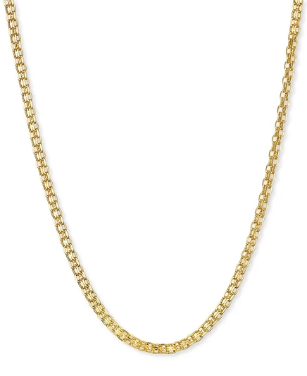 Цепочка Macy's Bismark 45,7 см (18″) 1,5 мм, золотая