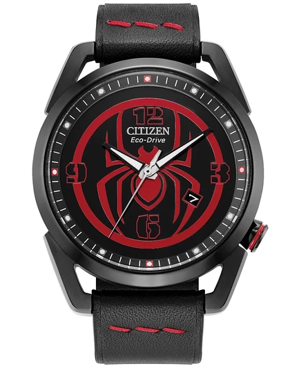 Мужские часы Citizen Miles Morales Eco-Drive 42 мм, черные