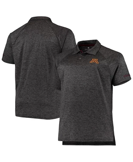 Мужская футболка поло Colosseum Minnesota Golden Gophers Down Swing, серая
