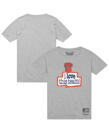 Мужская футболка Mitchell & Ness New York Knicks, меланжевая