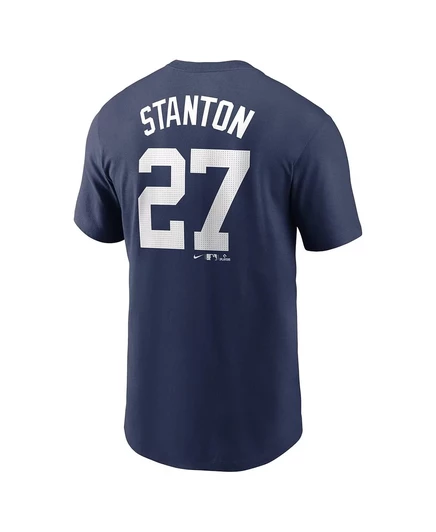 Мужская футболка Nike с именем и номером Giancarlo Stanton Navy New York Yankees Fuse от Nike navy