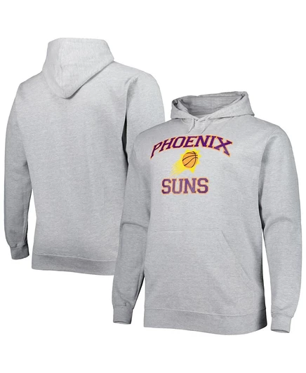 Мужское худи Profile Phoenix Suns Heart and Soul, серый меланж