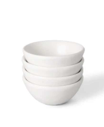 Набор керамических мисок Fable Little Bowls 4 шт., белые