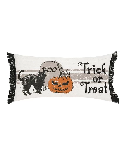 Декоративная подушка C&F Home Trick Or Treat 10″×20″, бежевая