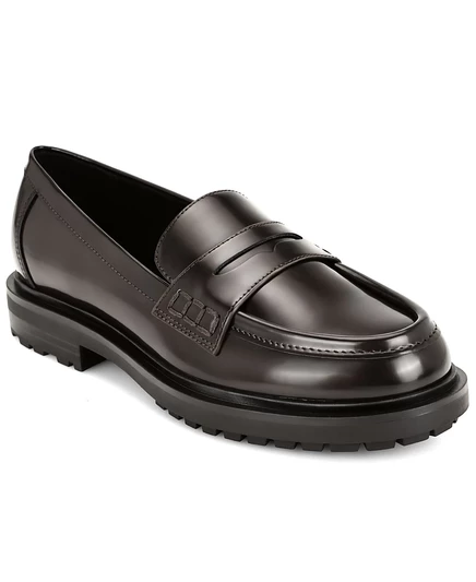 Женские лакированные лоферы Nine West Teven, темно-коричневые