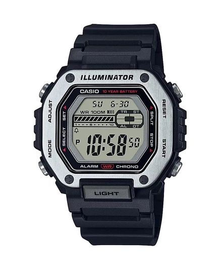 Мужские часы Casio MWD110H-1AV цифровые, черные, 47,2 мм