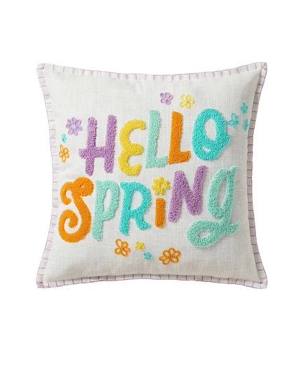 Подушка Hallmark Hello Spring 46×46 см двусторонняя