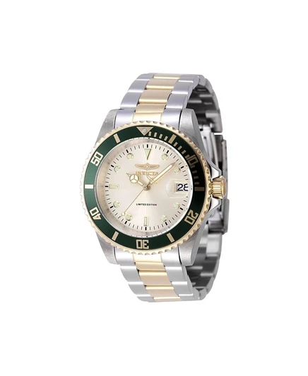 Мужские часы Invicta 47395 Pro Diver с автоподзаводом и циферблатом цвета шампанского с 3 стрелками, золотые