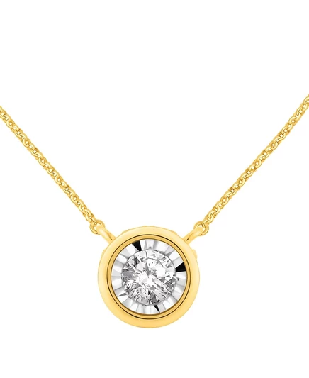 Подвеска Macy's Diamond Miracle 0,5 кт 14k двухцветная, золотая