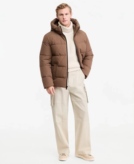 Мужской стеганый пуховик Michael Kors, мокко