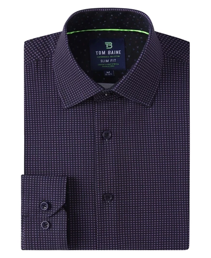 Мужская рубашка Tom Baine Slim Fit, темно-синяя