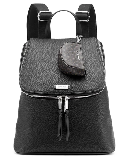 Женский рюкзак Calvin Klein Zulle из зернистой кожи, черный