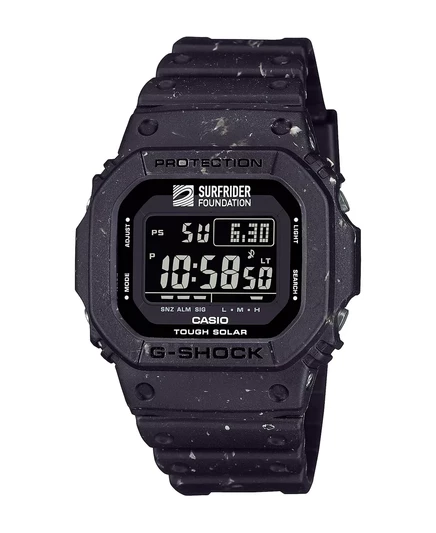  Мужские цифровые часы Surfrider Foundation Collaboration из черной смолы, 43,2 мм, G5600SRF-1 black