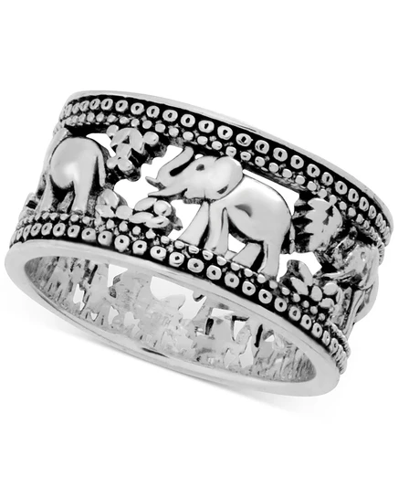 Женское кольцо And Now This Elephant, серебристое