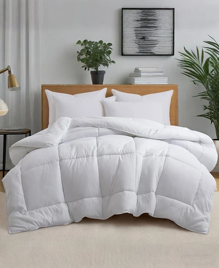 Стеганое одеяло Unikome All Season 229×229 см, белое