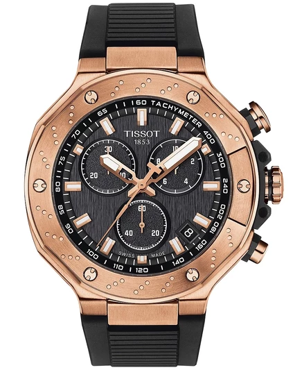 Мужские часы Tissot T-Race хронограф 45 мм, черные