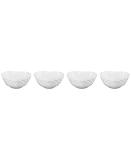 Набор мисок-сердец Le Creuset, 4 шт., белый