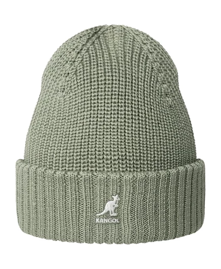Мужская шапка-бини Kangol из мериносовой шерсти, зеленая