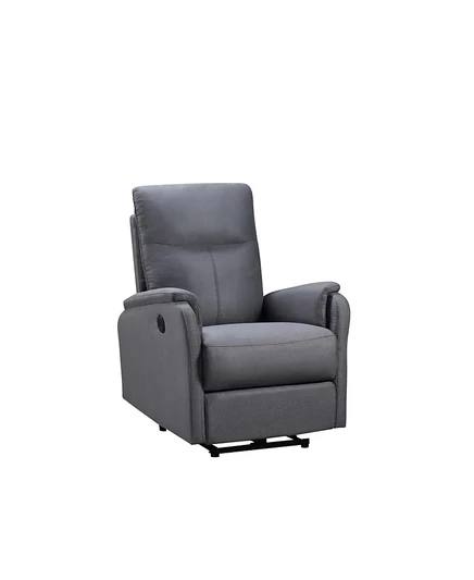 Кресло-реклайнер Streamdale Furniture с USB, серое